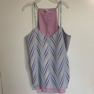 Blue and purple tank